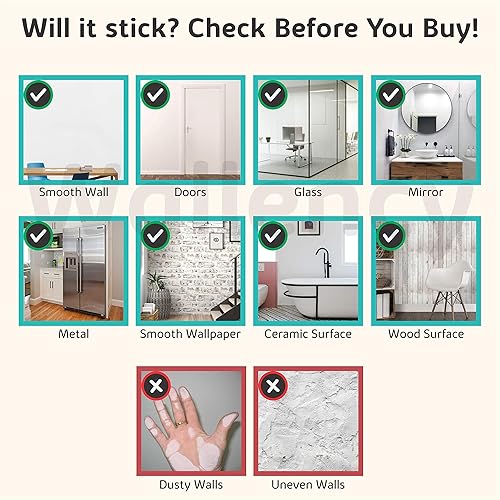 Miniatura 6 de Wallency Fish Wall Decals - Ocean Fish Wall Stickers for Kids - Peel & Stick Removable Vinyl Stickers for Nursery - Set of 50 Fish (Large, Turquoise