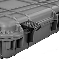 Vista 5 de Eylar Funda rígida protectora para rifle de rodillo de 38 pulgadas con espuma, impermeable y a prueba de golpes, dos rifles o múltiples pistolas