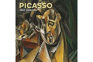 2025 Picasso Monthly Wall Art 16-Month Calendar With 180 Reminder Stickers