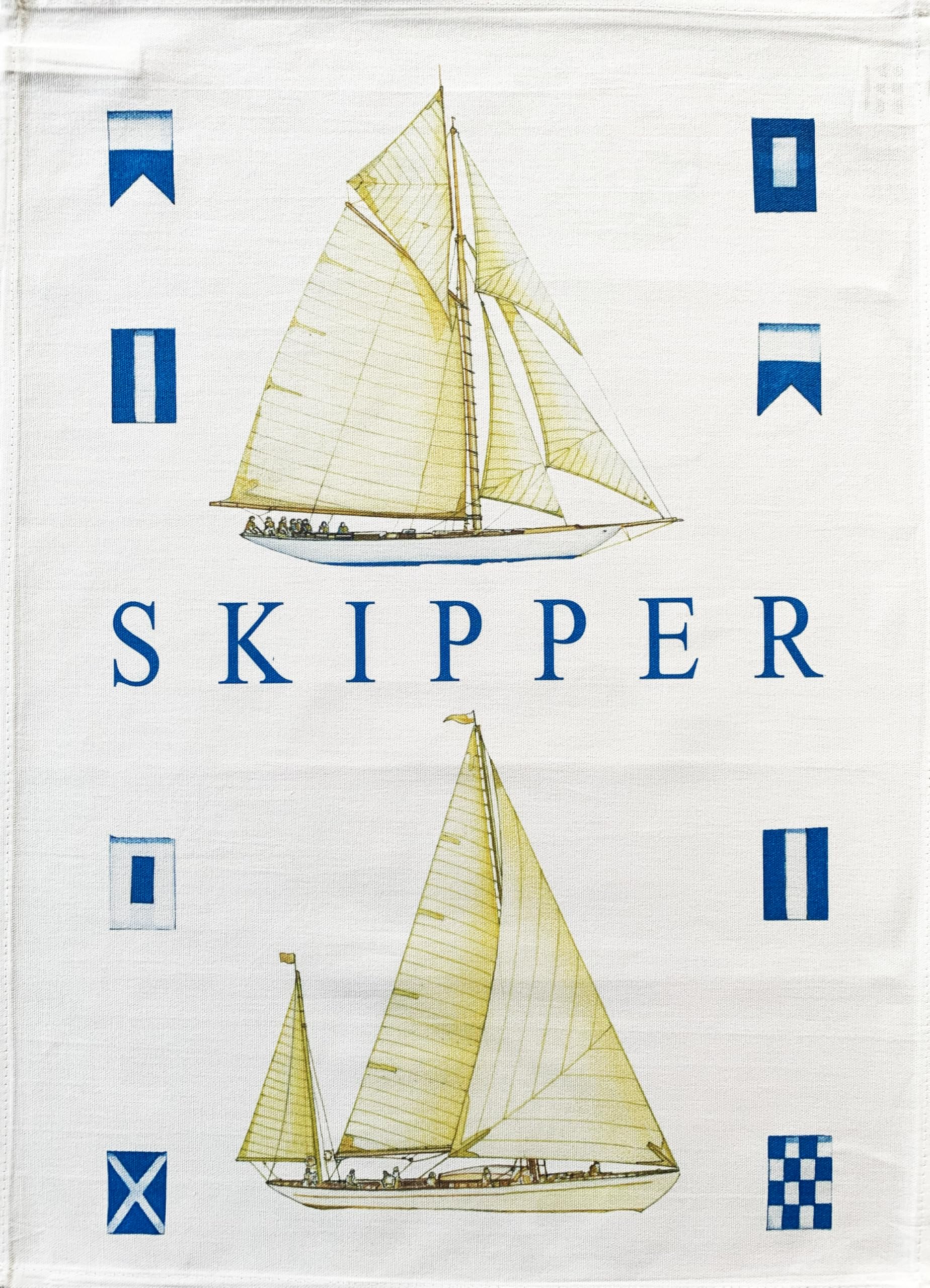 The Skipper Cotton Tea Towel, large, colourful, machine washable,