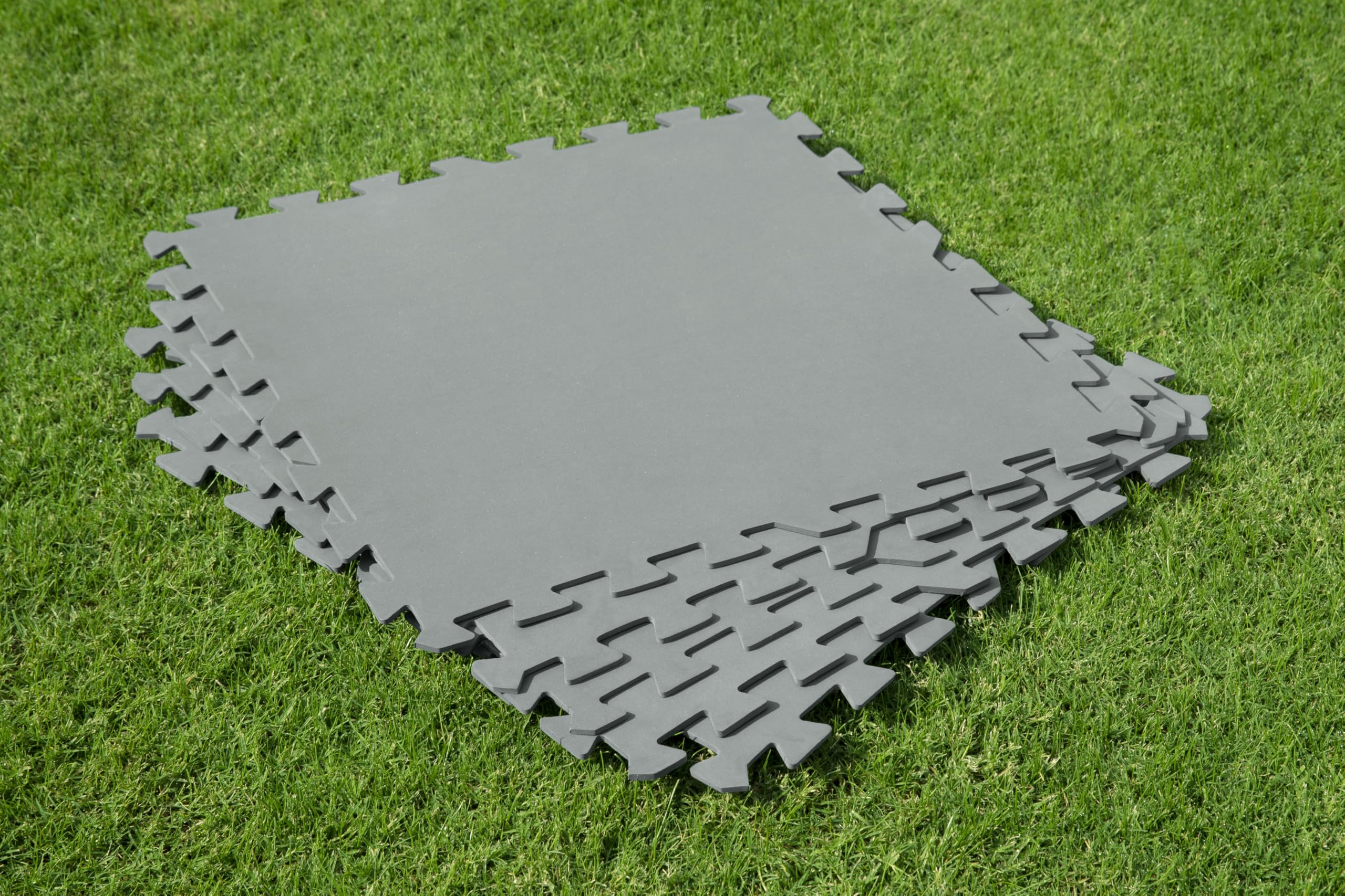 Bestway Pool-Bodenschutzfliesen Set 9 Stück á 50 x 50 cm, grau