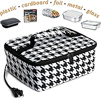 Vista 4 de HOTLOGIC Mini lonchera térmica, calentador eléctrico portátil de alimentos para hombres y mujeres, ideal para el trabajo, la oficina