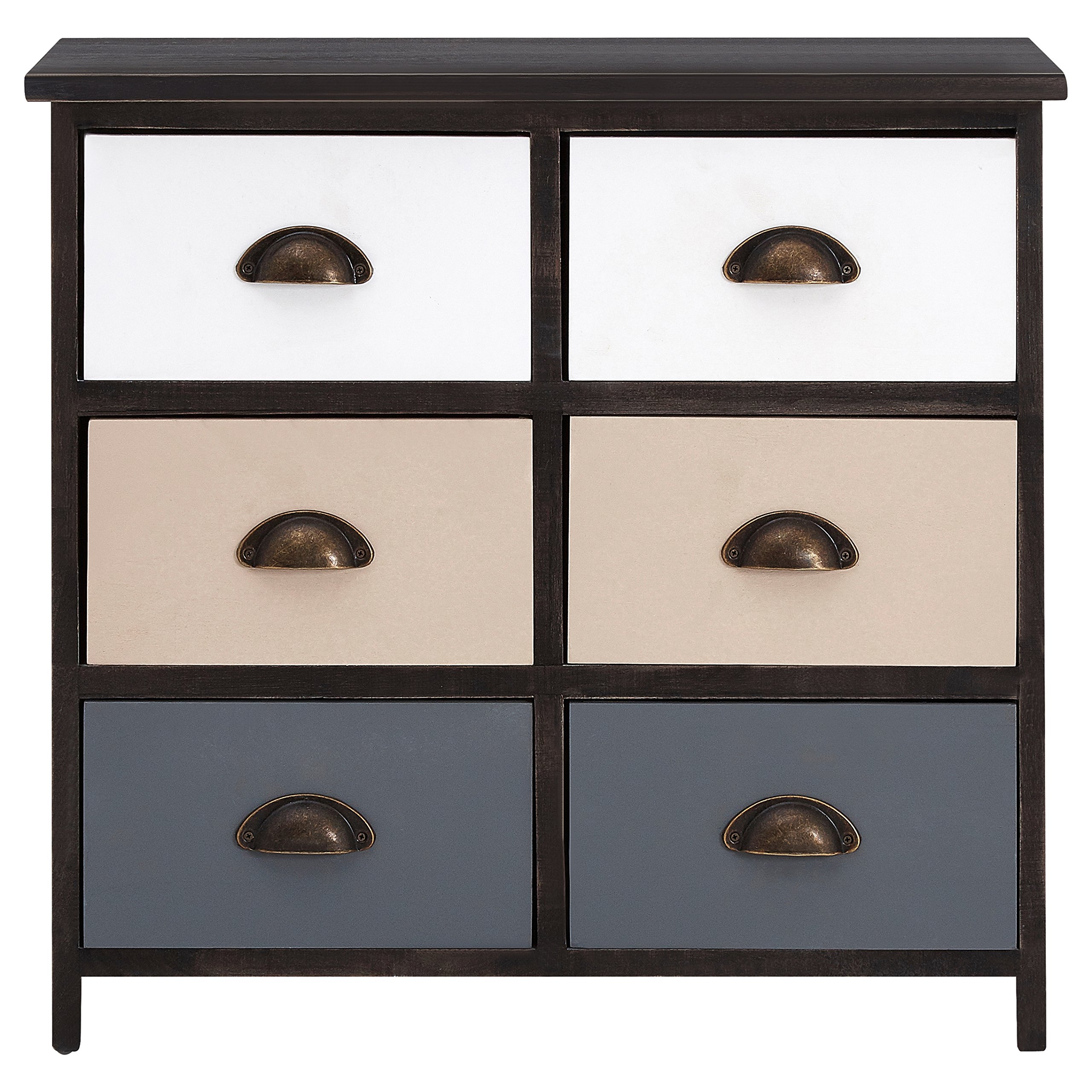 Premier Housewares Chest Of Drawers Bedroom Chest of Draws Paulownia Wood Chest of Drawers Six Assembled Drawers Bedroom Chest Of Drawers