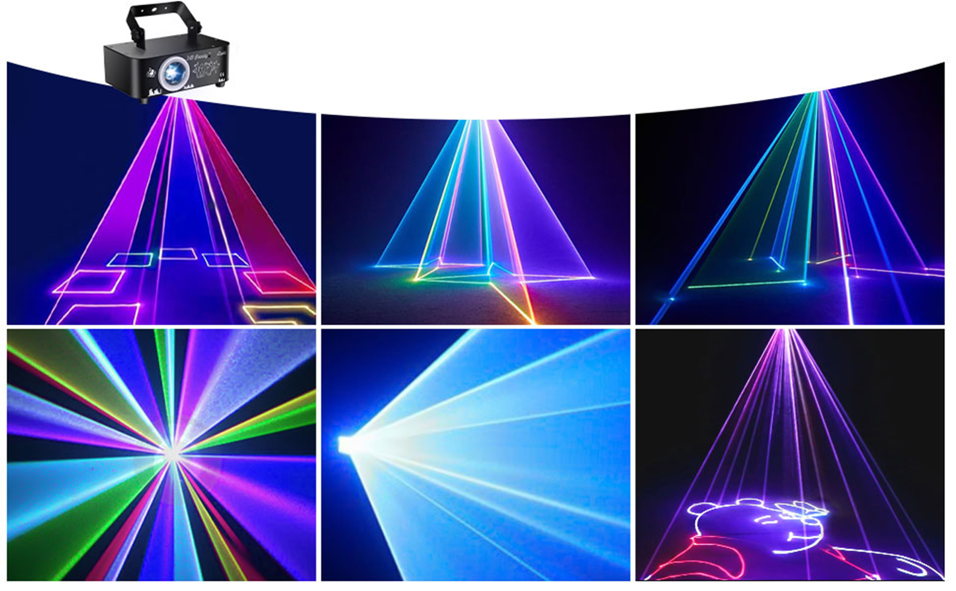 PAIFIEVD DJ Laser Lights Professional - 200+ 3D RGB Animation