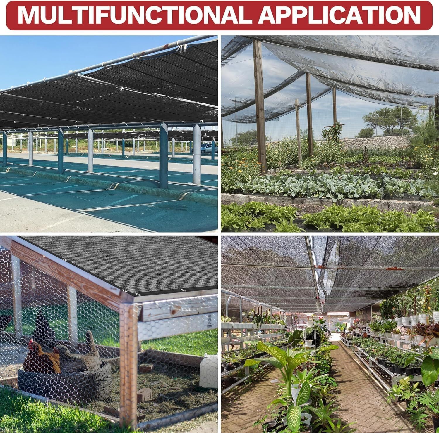 ShadeMart 9' x 30' Black 90% Shade Cloth, Custom Size Shade Tarp for Dog Kennel Cover, Fence Privacy Screen, Greenhouse, Chicken Coop & Pet Playpen, Upgrade Grommets, Durable Mesh Fabric Tarp.