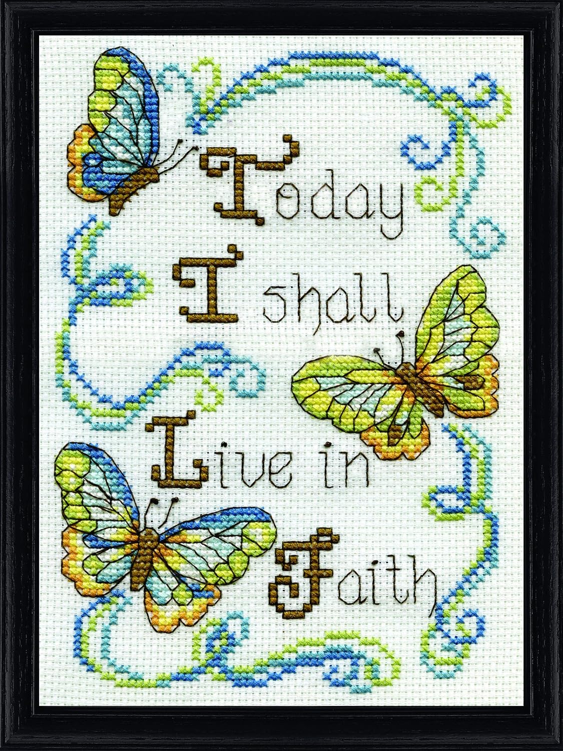 Live in Faith, 5'' x 7'' Counted Cross Stitch Kit
