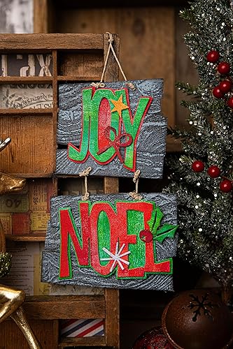 Miniatura 4 de Sizzix Thinlits Juego de troqueles de 11 unidades Big Tidings de Tim Holtz  666330  Troqueles de metal de corte fino para álbumes de recortes,