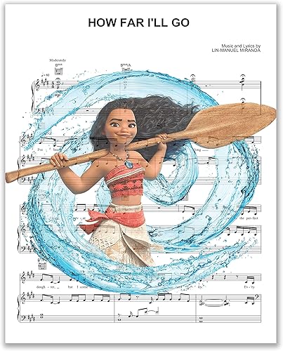 Miniatura 2 de Picture This Prints Moana - Juego de 4 fotos (8 x 10 pulgadas) Maui Tamatoa Gramma Tala Hei Hei Pua