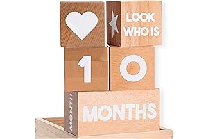 Baby Milestone Blocks: Capture Your Little One's Monthly Growth Journey