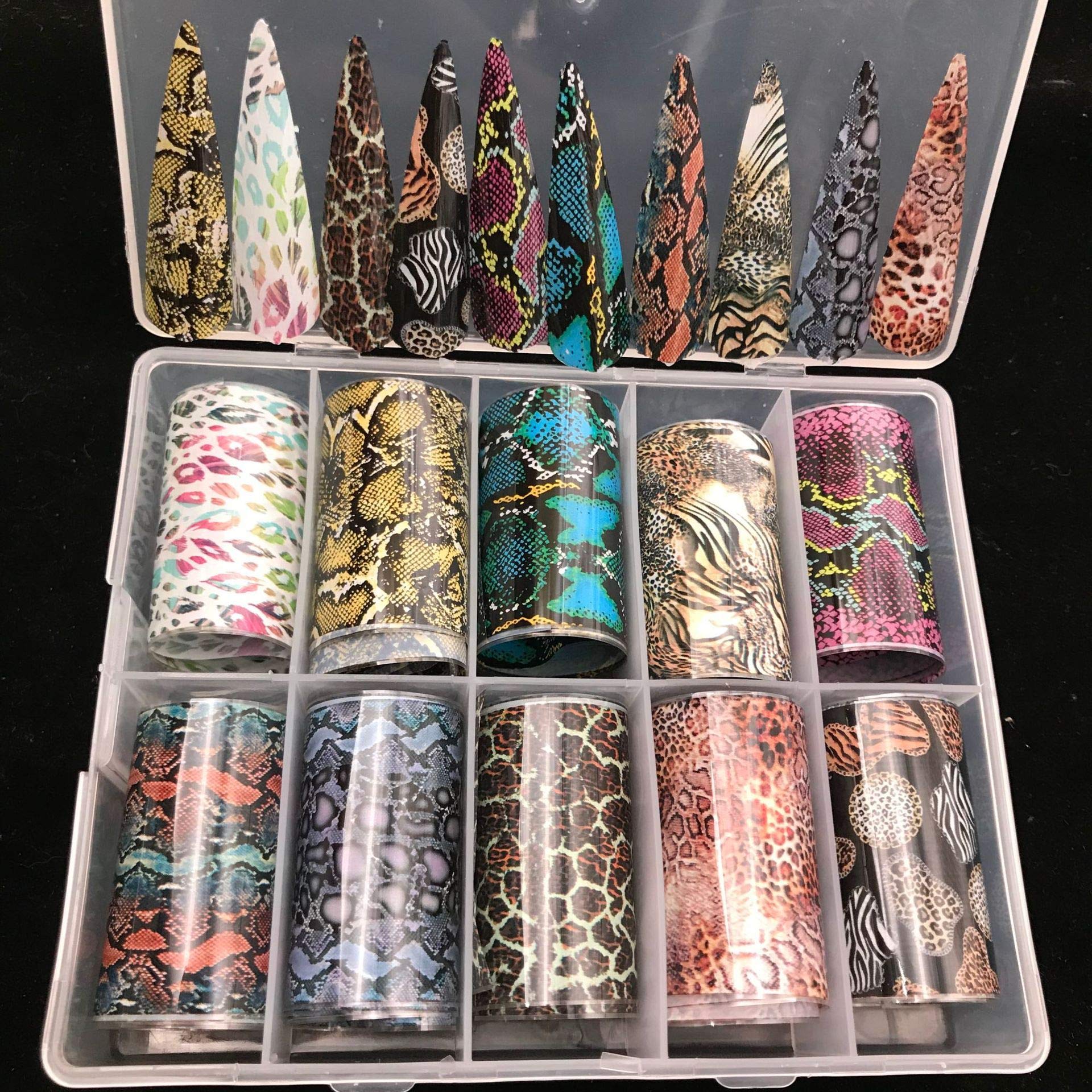 Rose Snake Designer Nail Logo Foil