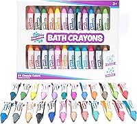 Vista 9 de Tub Works® Smooth™ - Crayones de baño de juguete de baño, paquete de 24 Crayones de baño no tóxicos y lavables para niños pequeños y niños