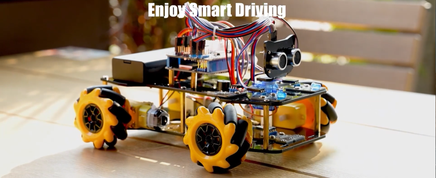 Full view of the ACEBOTT Smart Robot Car Kit - Enjoy smart driving