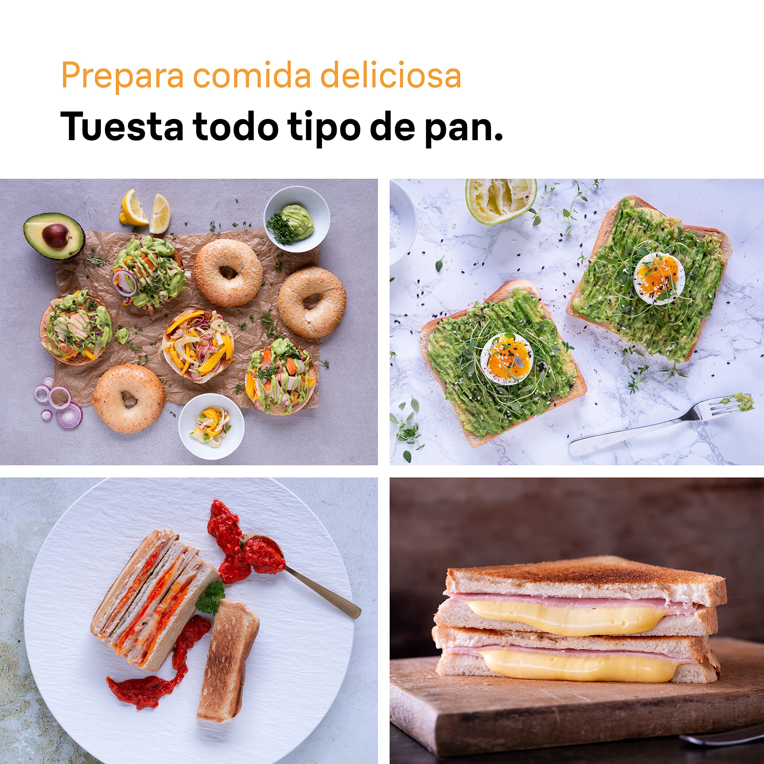 Braun PurShine Tostadora, Tostadora de 2 Ranuras, 8 Niveles de Tostado, Funciones de Recalentado y Descongelación, Bandeja Recogemigas, HT1510BK, 900W, Negro