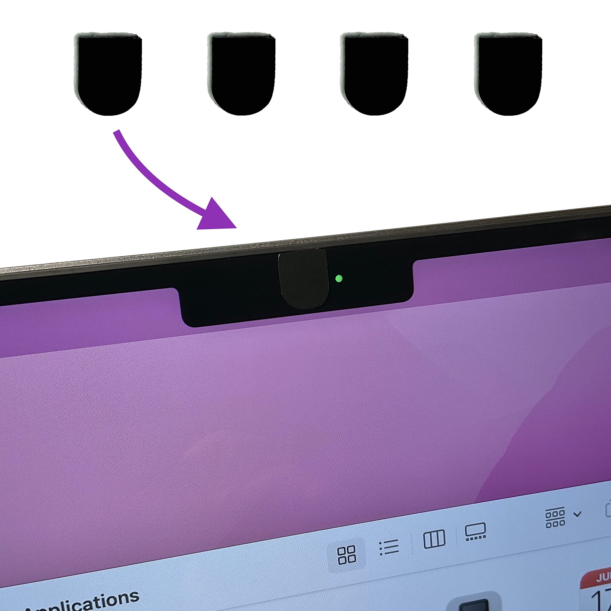 4 sztuki, kompatybilne z MacBook Pro, cienkie, miękkie, małe – bez śladów, nadają się do ponownego użytku i odporne na rozerwanie, szlachetne i dyskretne wzornictwo, nieprzejrzyste