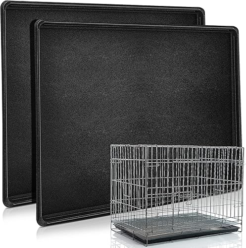 Cunno Bandeja de repuesto para jaulas para perros, bandeja inferior de repuesto para jaula de perro, bandeja inferior de repuesto para jaula de