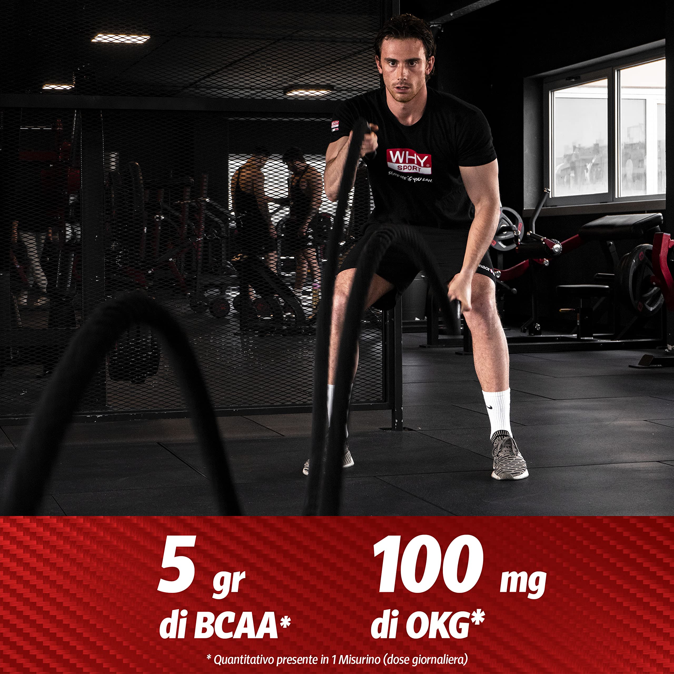 WHY SPORT ESSENZIALI ZERO CARB - Aminoacidi Essenziali con Vitamina B6 e Glutammina - Gusto Arancia - 240 g