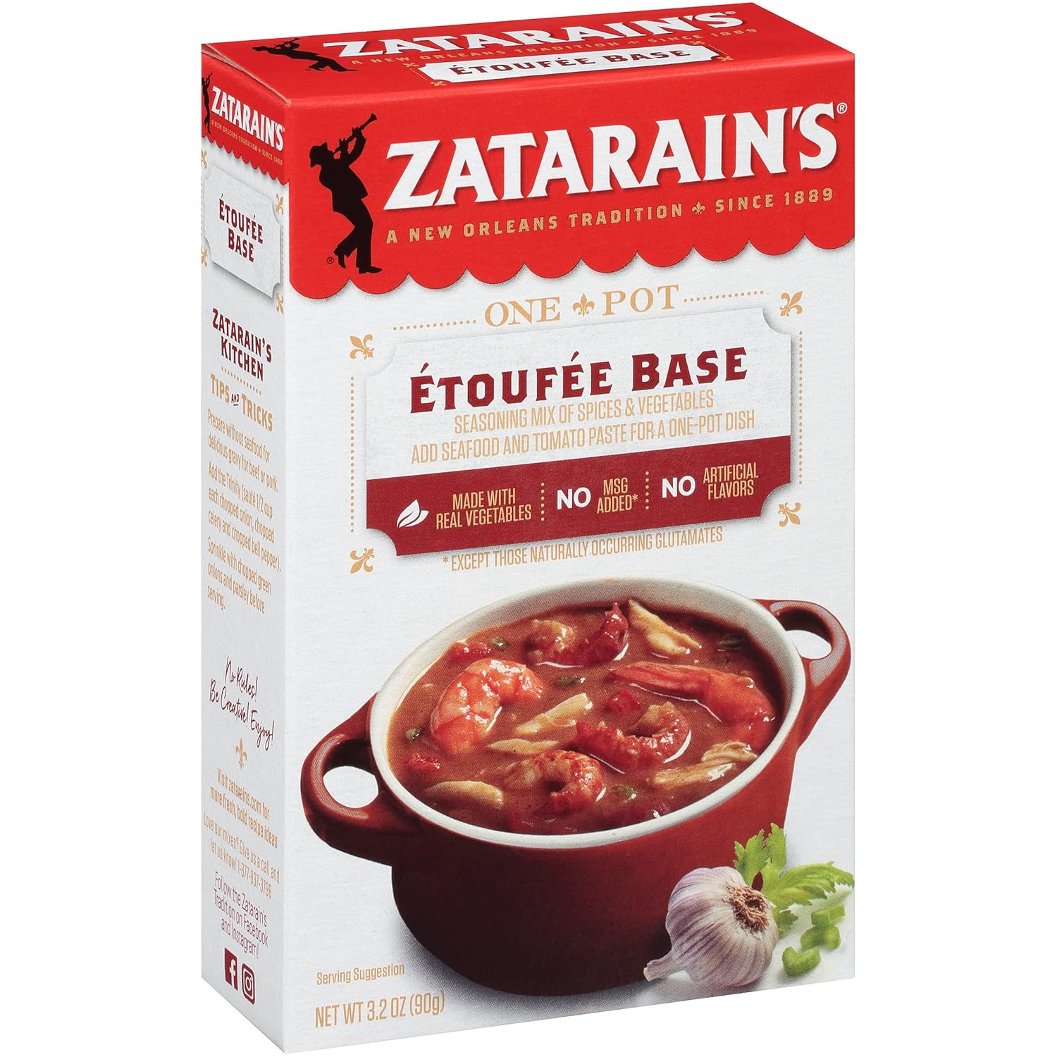 Zatarain's Etouffee Base, 3.2 oz (Pack of 8)