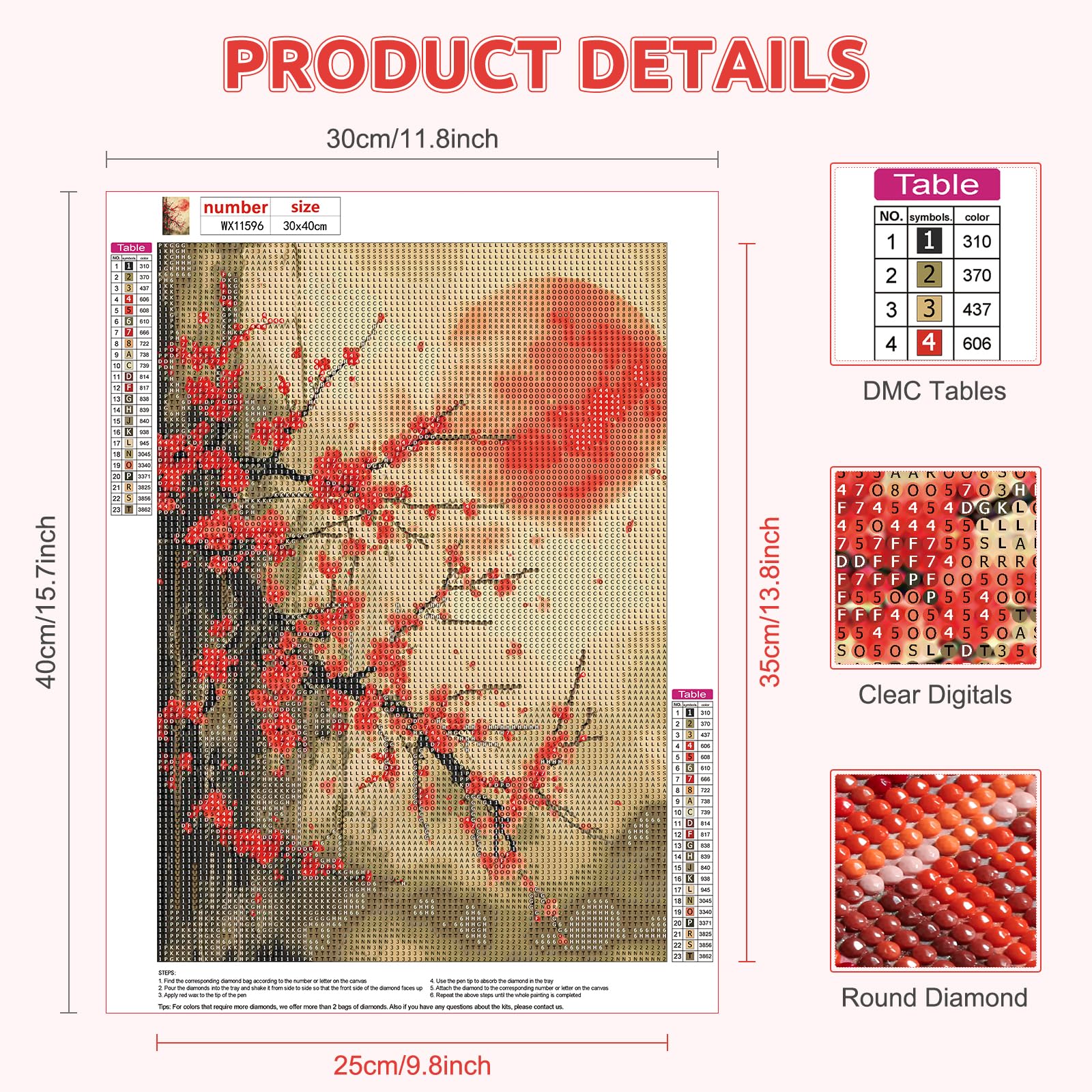 RICUVED Flower Diamond Art Kits - Image 2