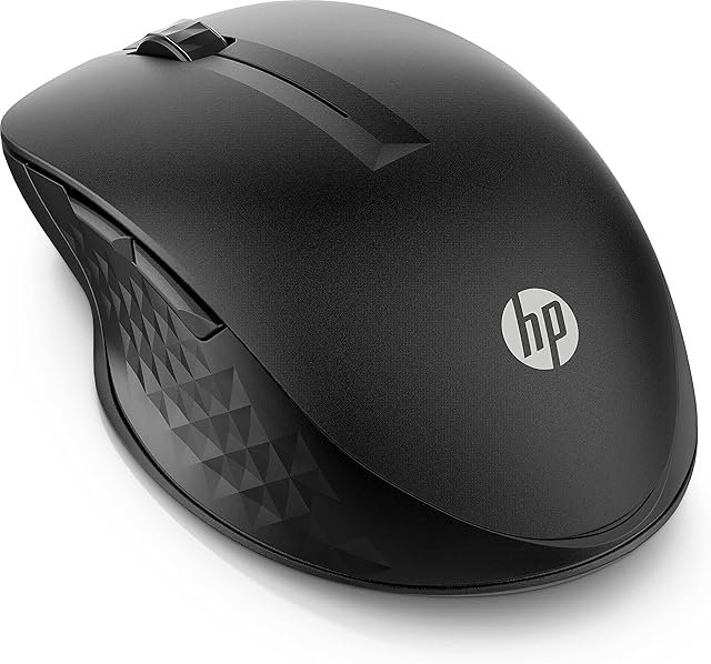 HP 430 Multi-Device Wireless Mouse, 2.4GHz Wireless USB-A Nano Receiver, Bluetooth, Fast Scrolling, Up to 4000 DPI, 4 Programmable Buttons, Up to 24 Months Battery Life, Windows or MacOS - JET Black