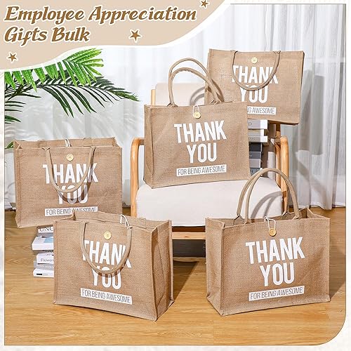 Miniatura 5 de Sweetude Regalo de agradecimiento para profesores para mujeres, enfermera, oficina, compañera de trabajo, regalo inspirador de yute de arpillera,