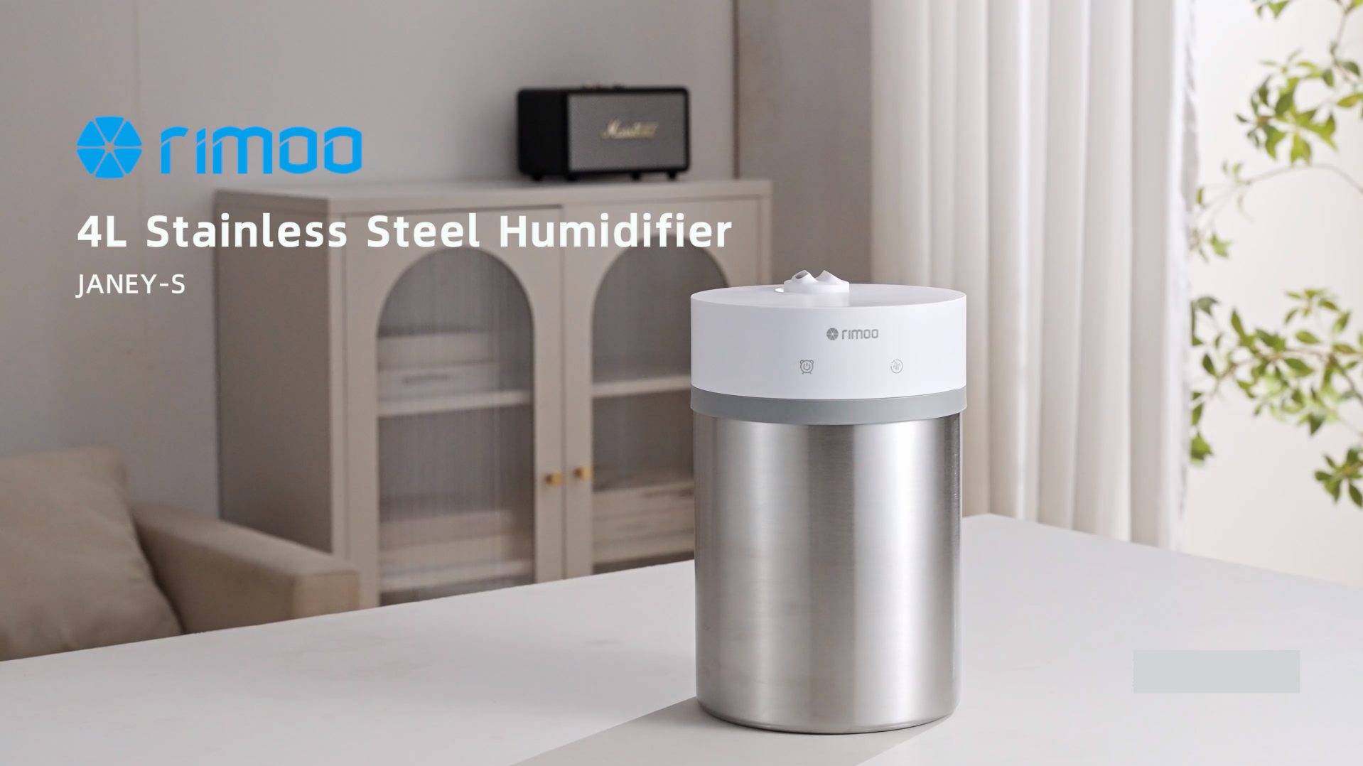Amazon.com: RIMOO Stainless Steel Humidifier, 4L Ultrasonic Cool