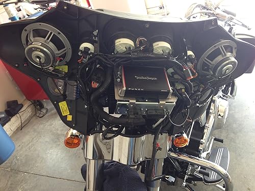 Miniatura 3 de Soportes de montaje para amplificador Harley Davidson para bicicletas de murciélago de 2006 a 2013 con radio de stock para Rockford Fosgate