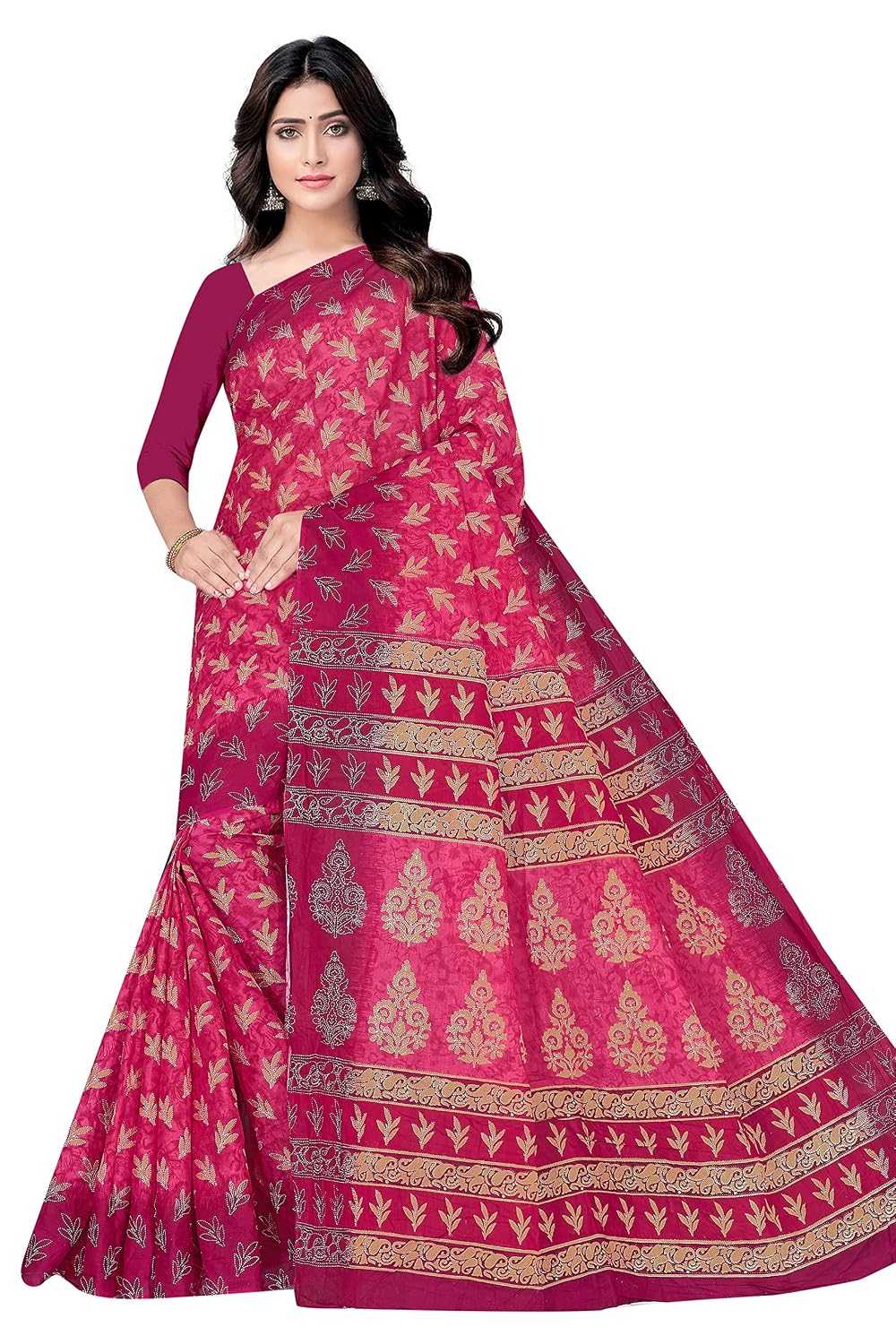 TAMAIRA FASHION Women's Plain Weave Pure Cotton Saree Without Blouse Piece(AB35_Parent) - Review, Price and Buying Guide