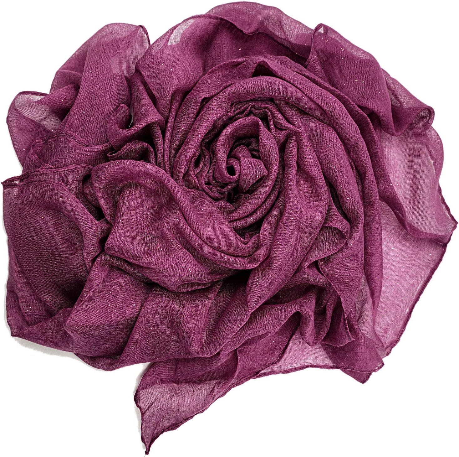 woogwin Women's Cotton Scarves Lady Light Soft Fashion Solid Scarf Wrap Shawl - Image 2