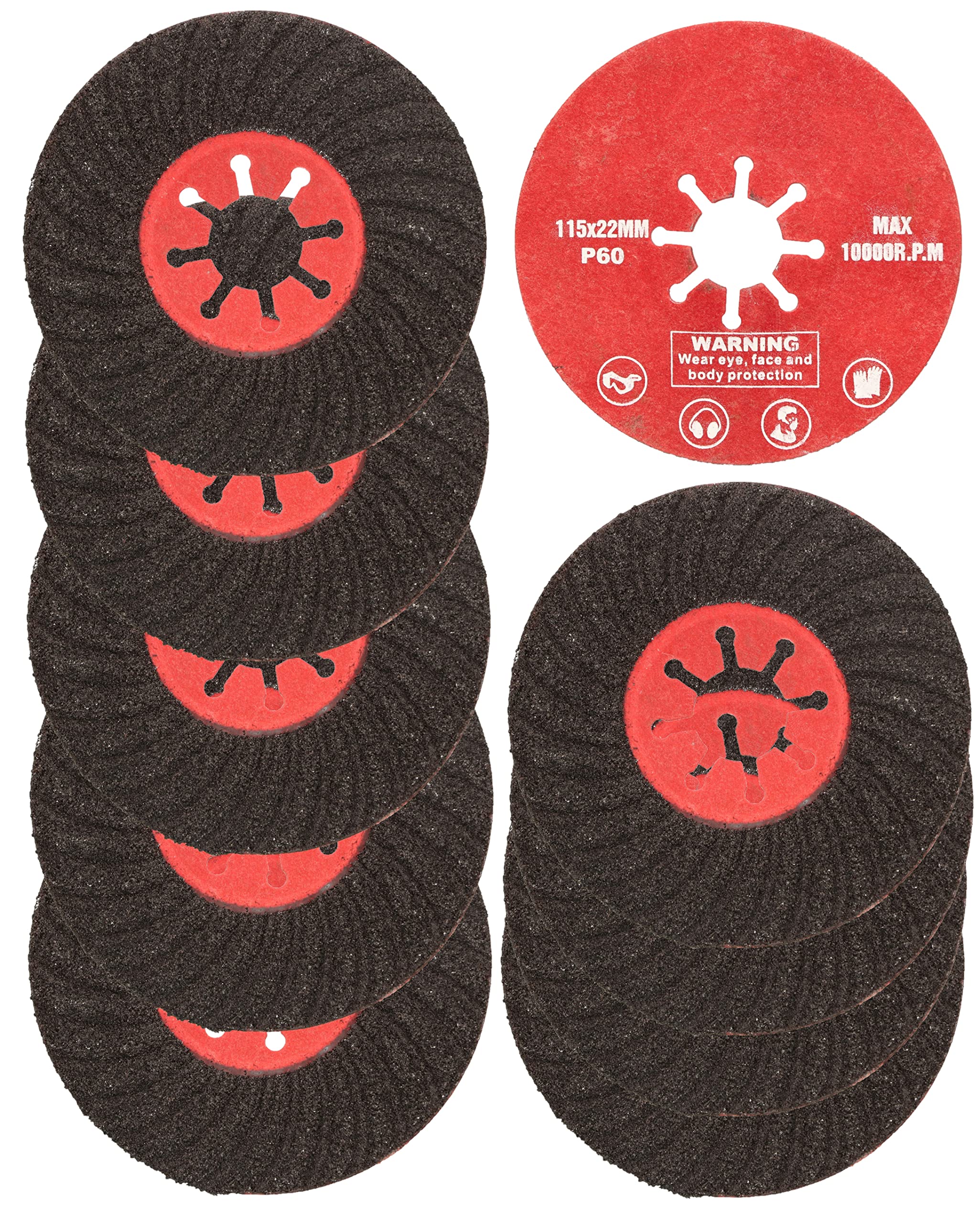 KOTARBAU Set 20 Dischi Abrasivi 115x22mm Per Pietra E Piastrelle, Grana 120 In Carburo Di Silicio