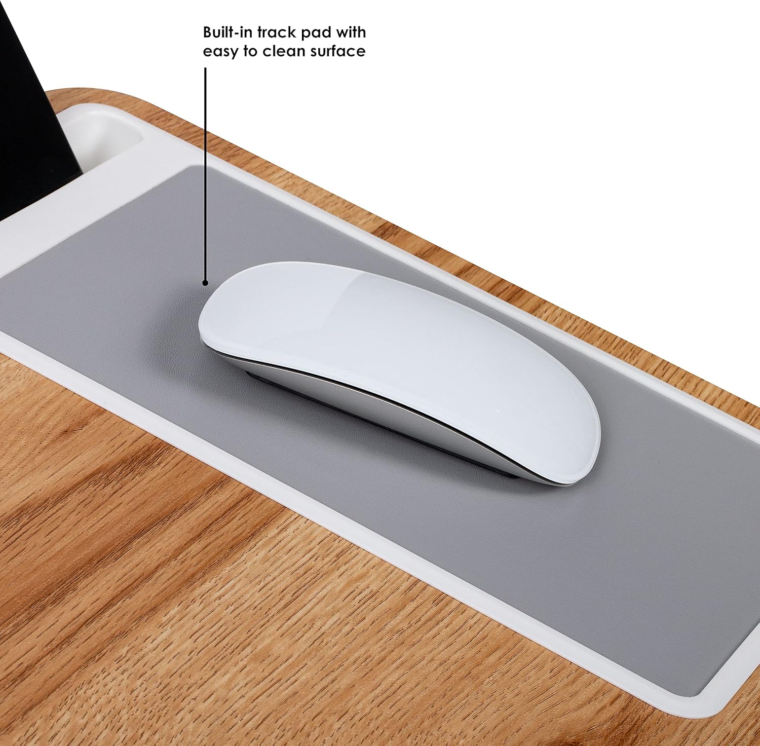 80% оƒƒ Dіѕсоunt LapGear Home Office Lap Desk with Device Ledge, Mouse Pad, and Phone Holder - Oak Woodgrain - Fits Up to 15.6 Inch Laptops - Style No. 91589