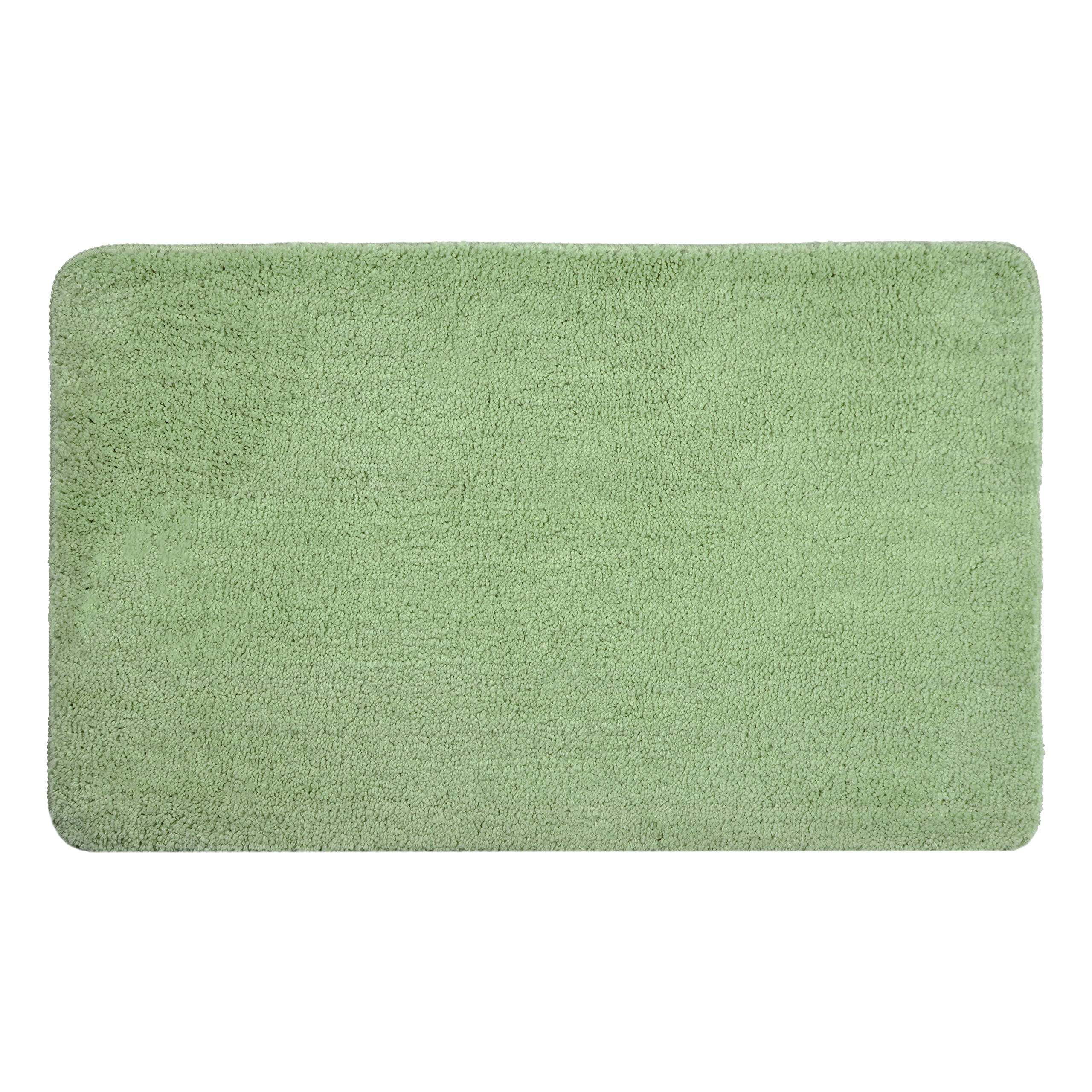 Allure Luxury Deep Pile Microfibre Bath Mat, Non-Slip, 50 x 80cm, Quick Dry & Easy Care (Sage Green) — image 1