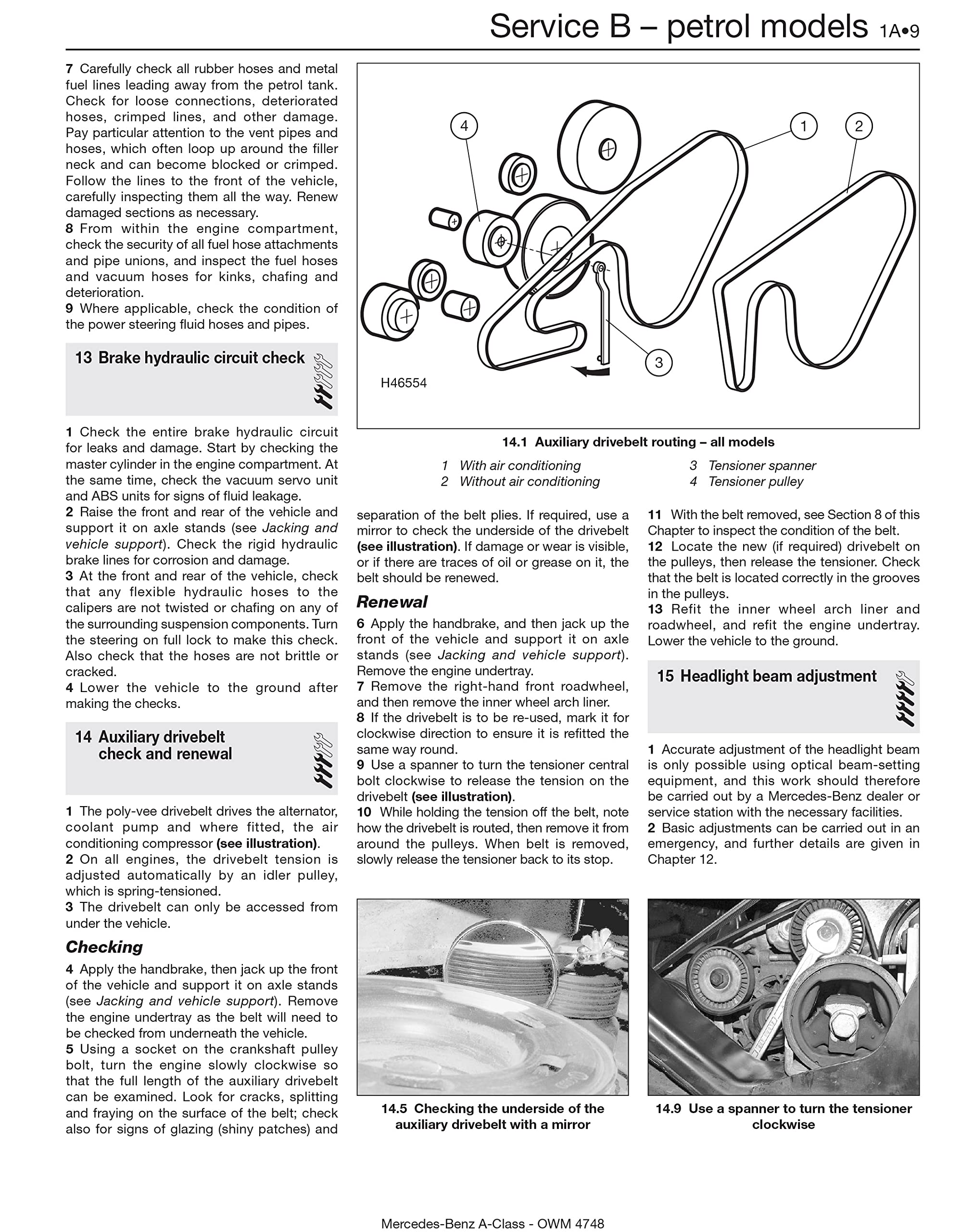 Mercedes-Benz A-Class Petrol & Diesel (98 - 04) Haynes Repair Manual