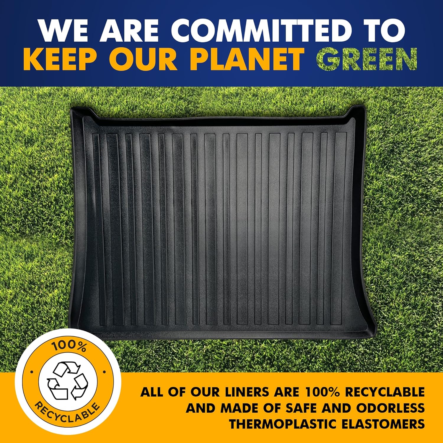 Premium Cargo Liner for Chevrolet Equinox 2 LT 2010-2017 - 100% Protection - Custom Fit Car Trunk Mat - Black Cargo Mat - 3D Shaped Laser Measured Trunk Liners