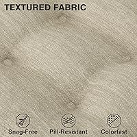 Vista 4 de Shinnwa - Juego de 4 cojines para silla de comedor, cojines de silla de cocina de espuma viscoelástica de doble capa, cojines de asiento con diseño