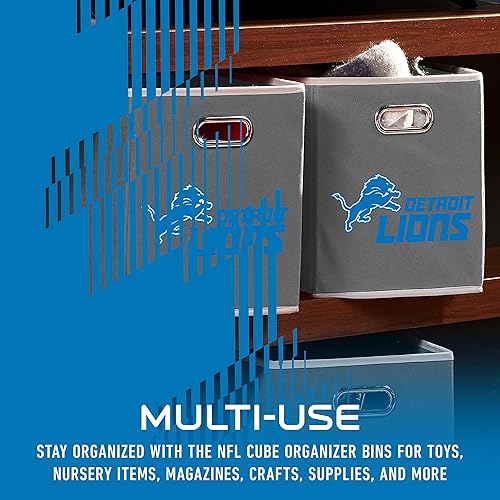 Miniatura 87 de Cubo de almacenamiento Franklin Sports, de tela, del equipo de la NFL, apto para adaptarse a contenedores de almacenamiento (11 x 10.5 x 10.5), San