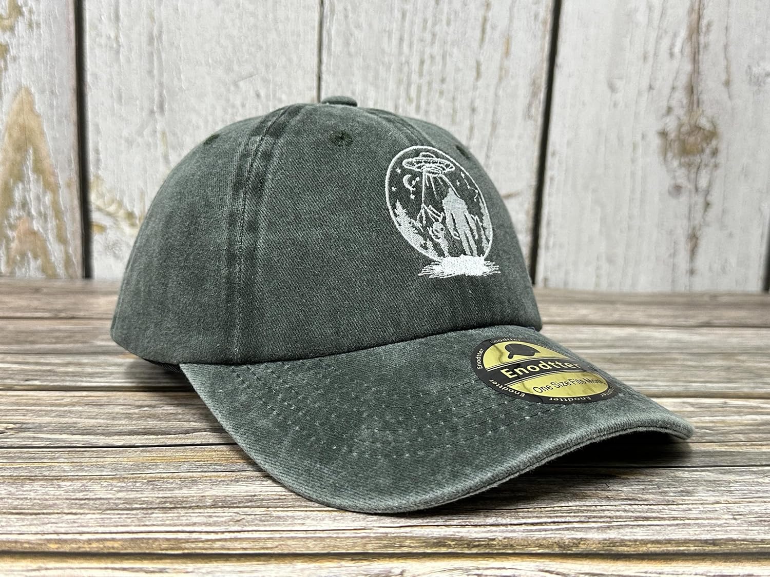 Embroidered UFO Alien Big Foot Hats - Image 2
