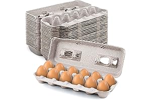 MT Products Blank Natural Pulp Egg Cartons