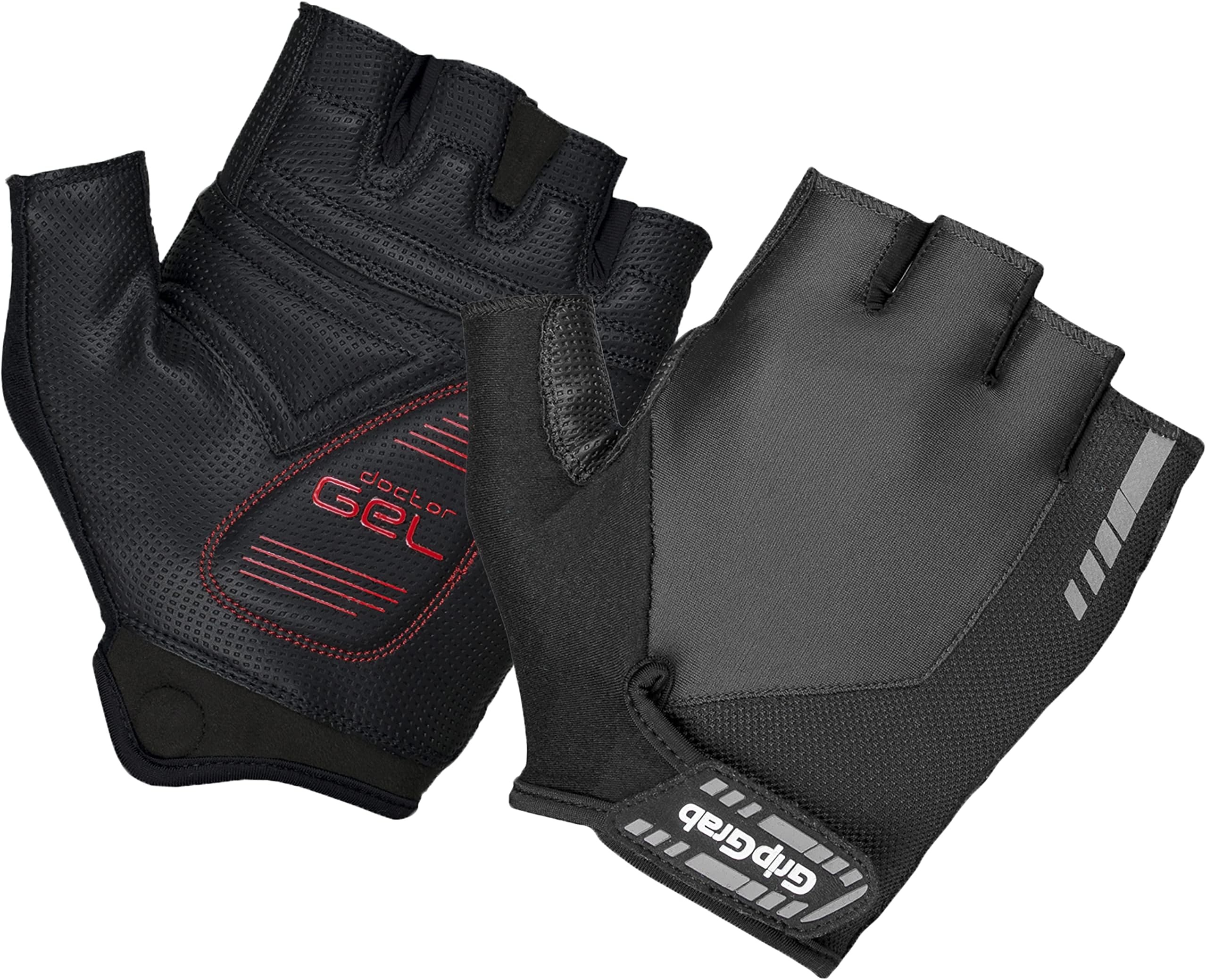 GripGrab ProGel 4mm DoctorGel Padded Short Finger Summer Cycling Gloves Comfortable Cushioned Fingerless Bike Glove