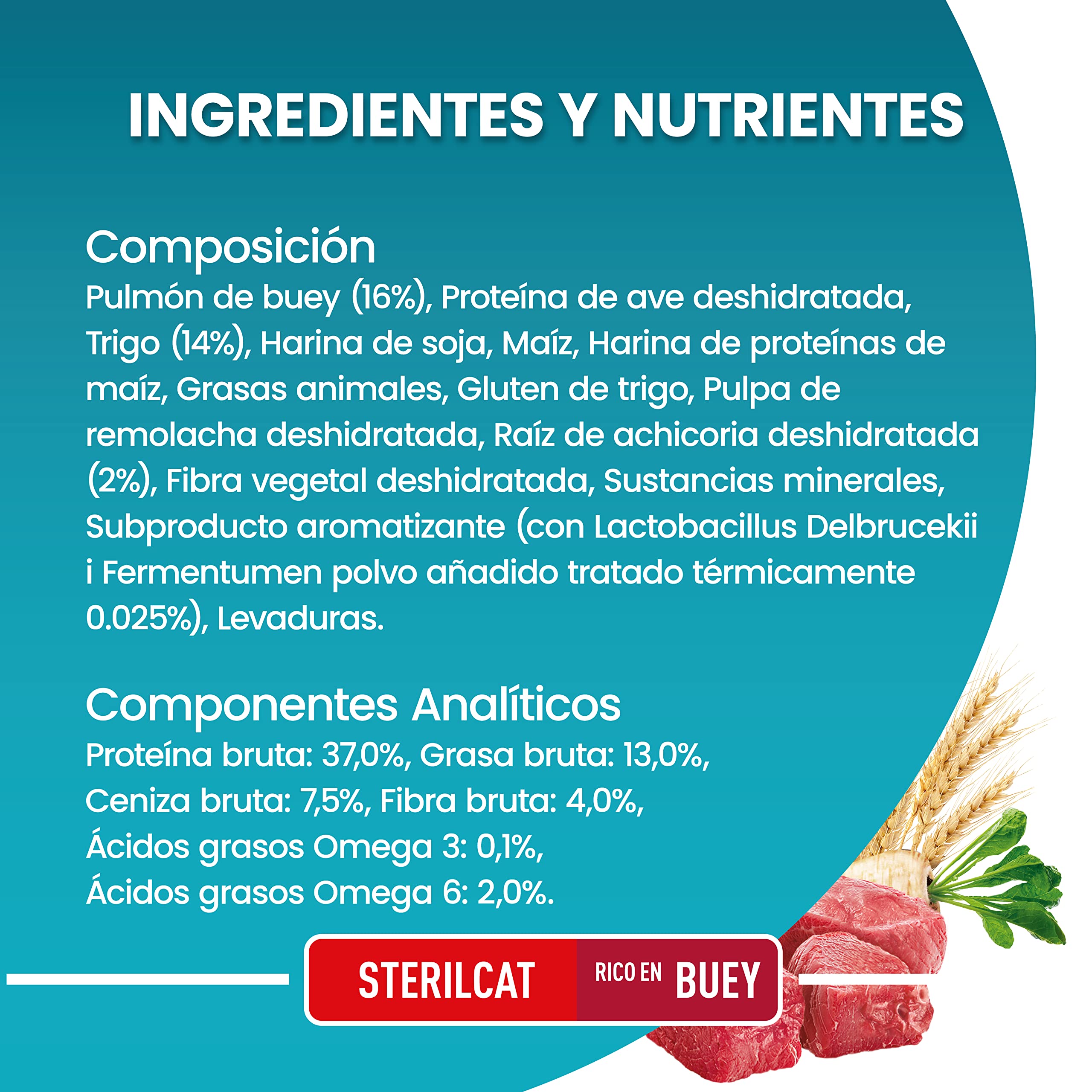 Purina ONE Bifensis Comida Pienso para gato Esterilizado Adulto Buey y Trigo, 8 bolsas de 800g