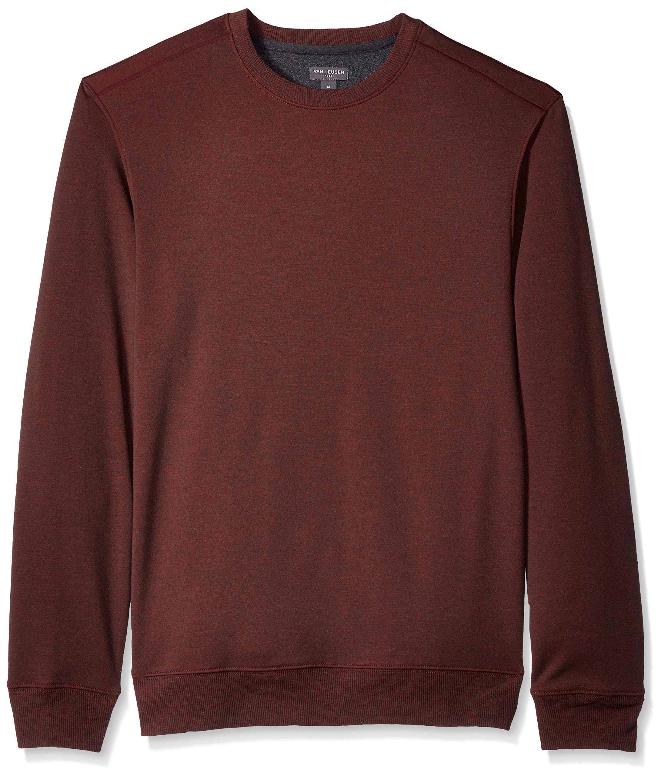 Van Heusen Mens Long Sleeve Flex Fleece Blocked Crewneck Pullover