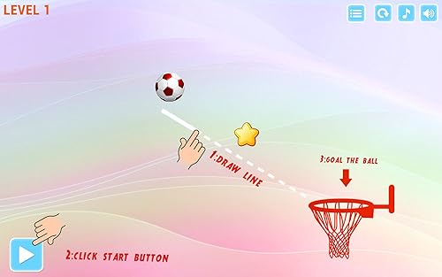 Draw the FootBall Line 3d - Physics Drawing Game