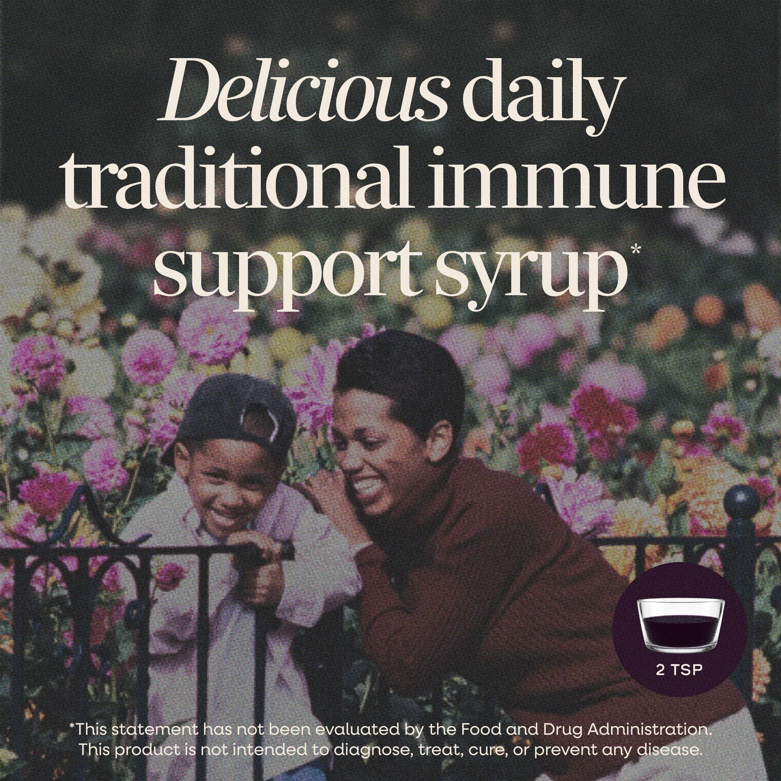 Nature's Way Sambucus Zero Sugar Traditional Elderberry Immune Syrup — Amazon image 2