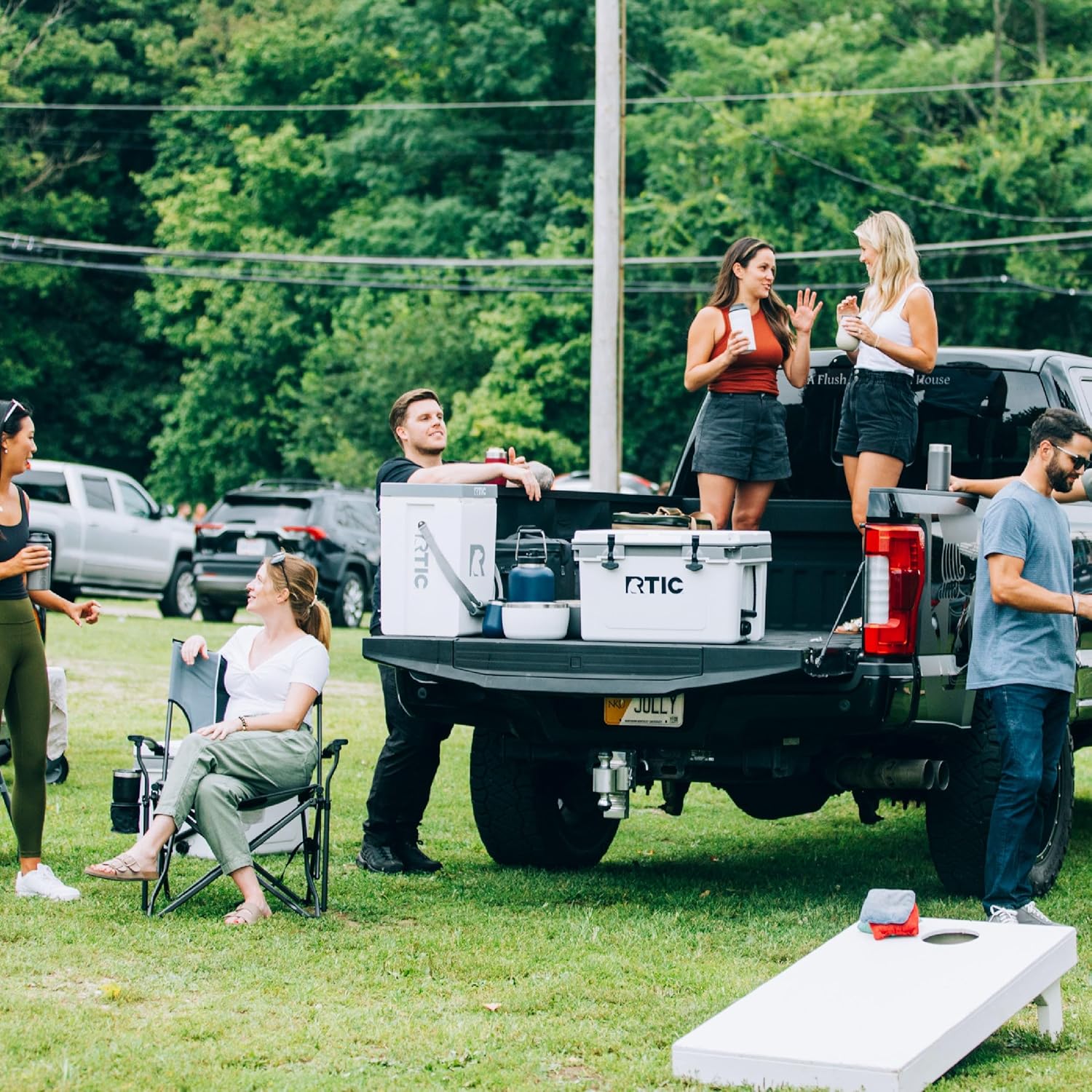 RTIC Ultra-Light 32 Quart Hard Cooler Insulated Portable Ice Chest Box for Drink, Beverage, Beach, Camping, Picnic, Fishing, Boat, Barbecue, 30% Lighter Than Rotomolded Coolers