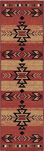 Mayberry Rug s - Alfombra Rio Grande, 2'3"x7'7", Roja