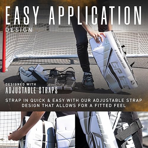 Miniatura 4 de Franklin Sports NHL Kids - Juego de almohadillas de portero de hockey callejero para niños, equipo de entrenamiento de hockey para niños, incluye