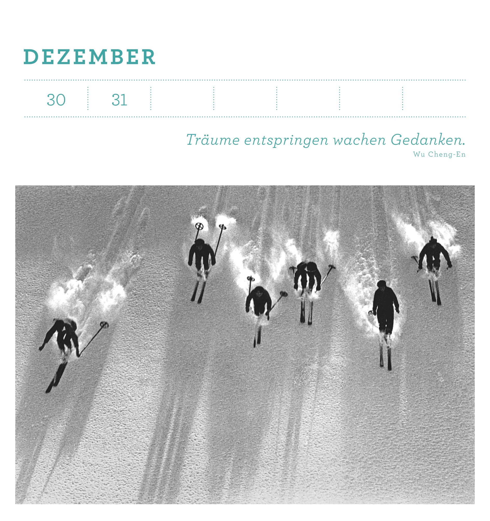 Eine Fotoreise durch das ganze Jahr: Immerwährender Tischkalender mit heraustrennbaren Postkarten