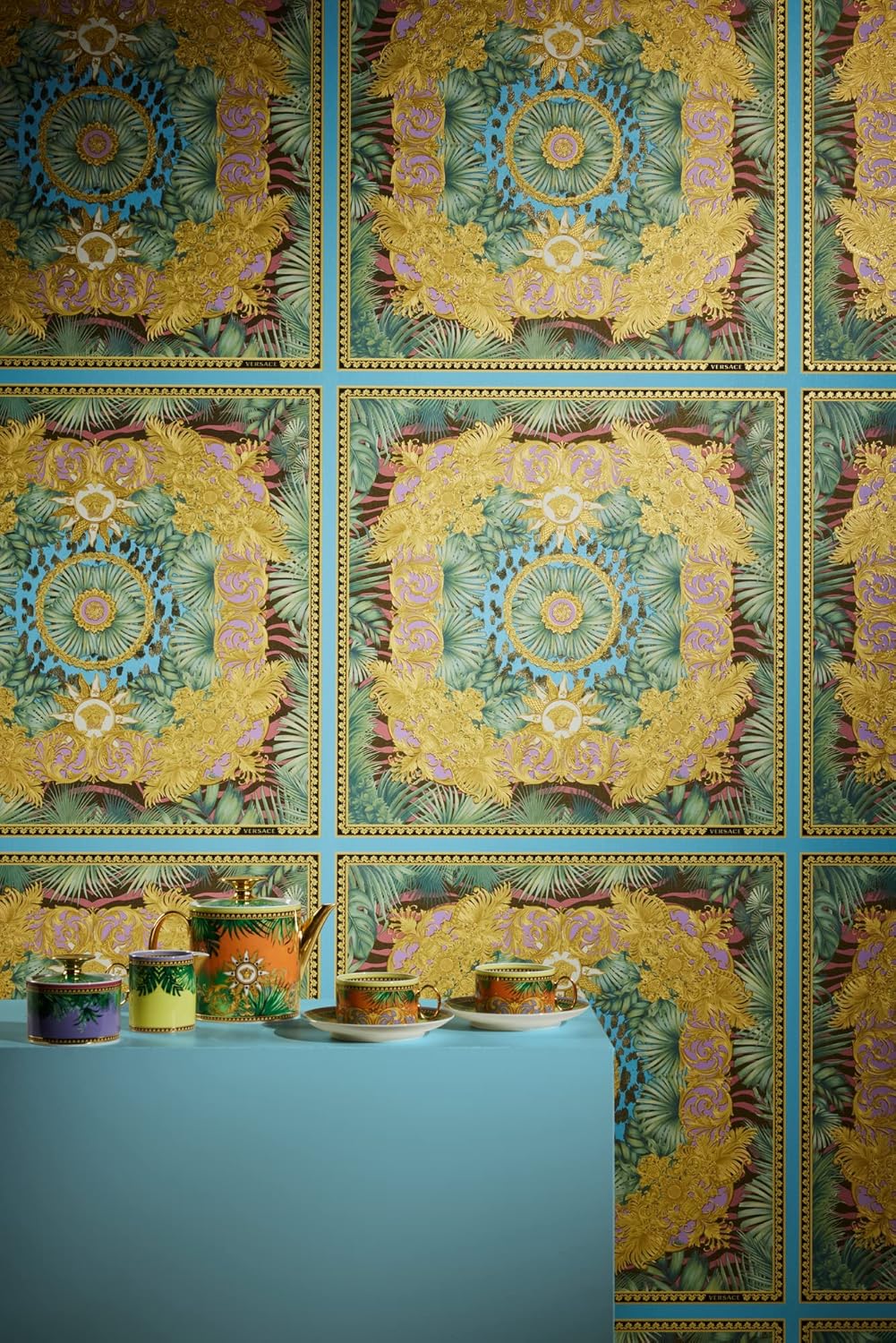 A.S. Création Wallpaper Jungle Design - Multicolored - Tropical Wallpaper 395.99in x 20.87in Made in Germany - 387031