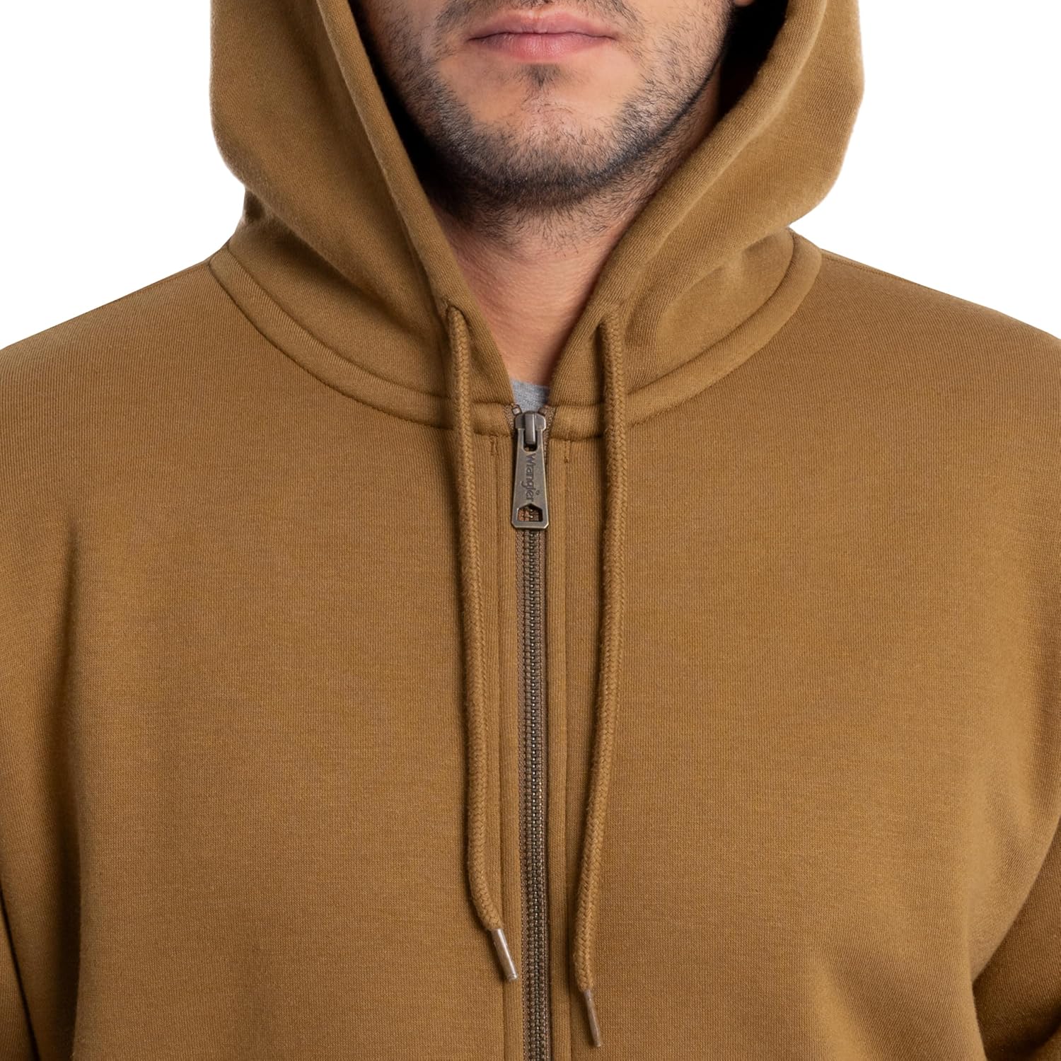 Wrangler mens Full Zip Hooded Sweatshirt With Front Pouch Pocket - Image 3