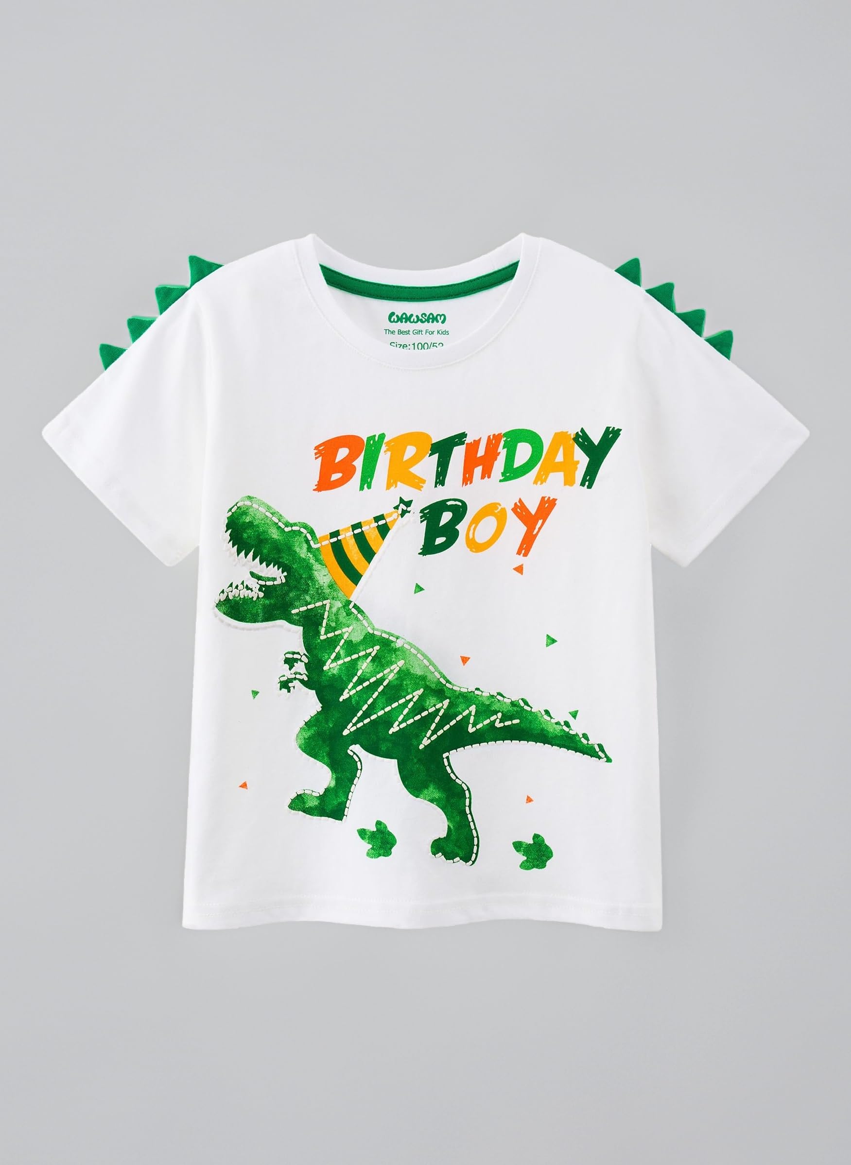 Birthday Boy T Shirt Baby B-Day Dino Party Shirts T Rex Top Tee Gift