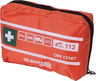 Apteczka samochodowa DONAU SAFETY, materiałowa, DIN MINI, pomarańczowa